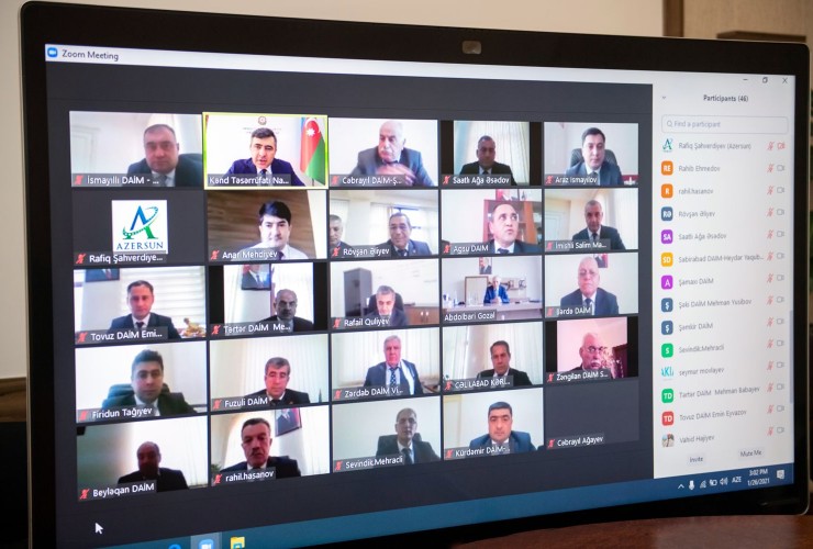 “Şəkər çuğunduru istehsalının inkişafı ilə bağlı 2020-ci ilin yekunları və 2021-ci ildə qarşıda duran vəzifələr” mövzusunda onlayn müşavirə keçirilib