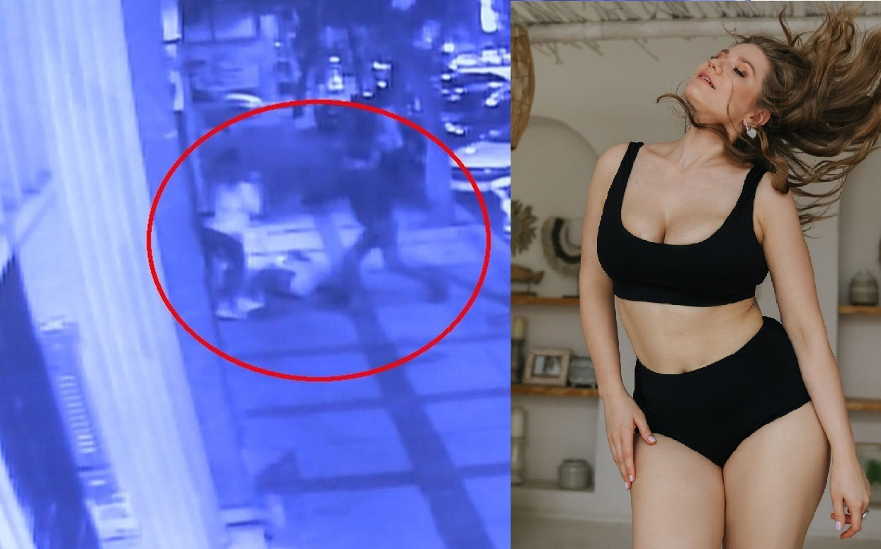 Rus modelin İstanbulda bıçaqlandığı anlar kameraya düşdü - ANBAAN VİDEO