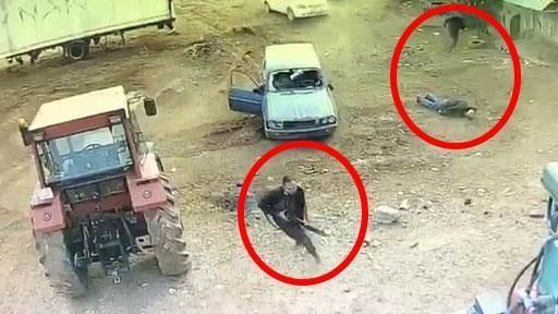 Maşını insanların üstünə sürdülər: Qohumlar arasında dəhşətli dava kameralara düşdü - VİDEO