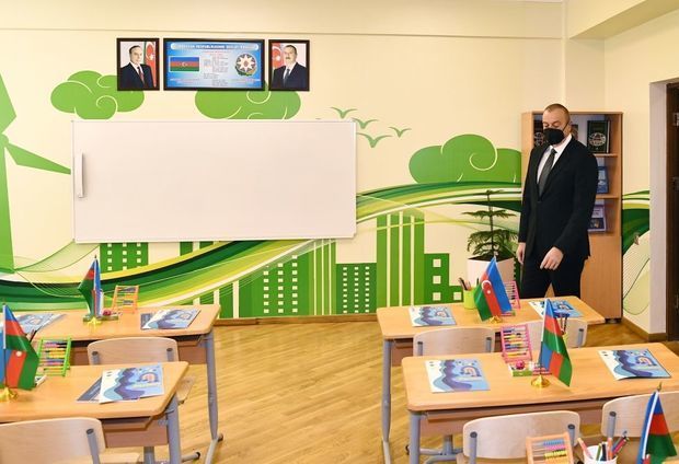 Президент Ильхам Алиев ознакомился с условиями, созданными в заново отстроенных школах - ОБНОВЛЕНО+ФОТО/ВИДЕО