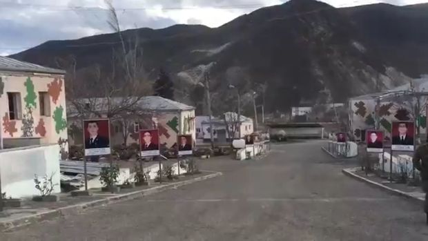 Şəhidlərin fotoları Suqovuşanda - VİDEO