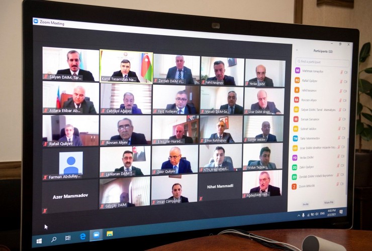 “Azərbaycan Respublikasında çəltik istehsalının inkişafı ilə bağlı 2020-ci ilin yekunları və 2021-ci ildə qarşıda duran vəzifələr” mövzusunda onlayn müşavirə keçirilib