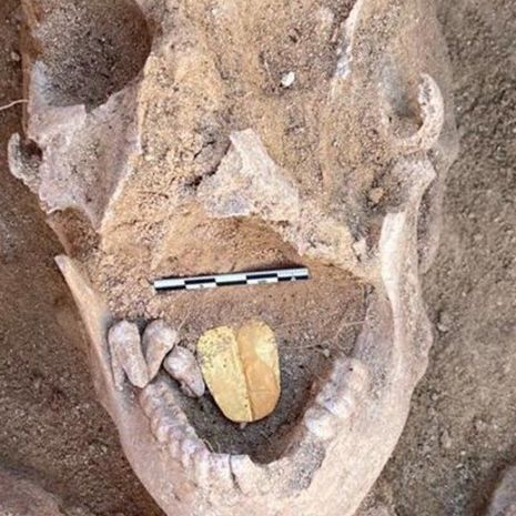 В Египте найдена 2000-летняя мумия с золотым языком