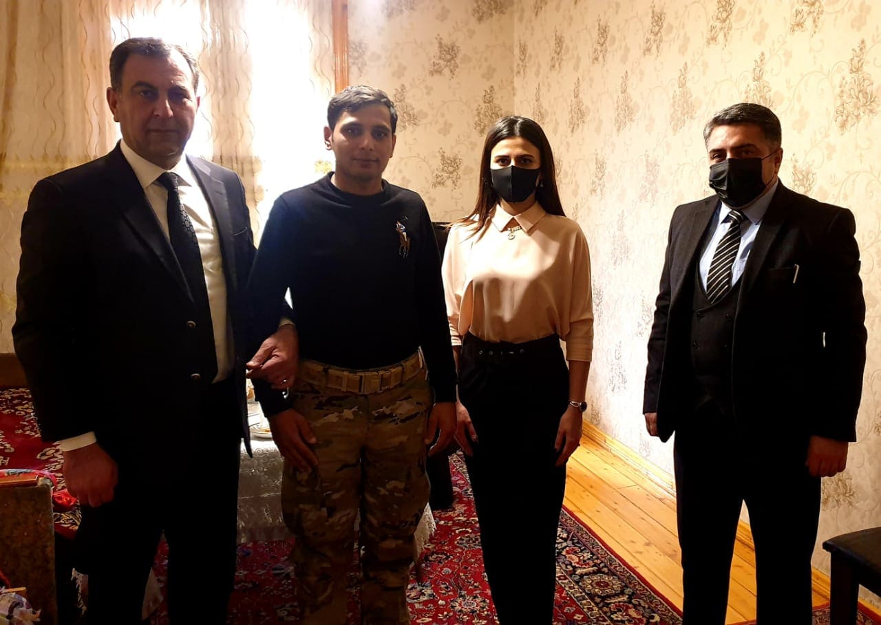 Bayram Kərimovun və Vətən müharinəsi qazisi Söhrab Bağırovun ad günü təbrik olundu - FOTO 