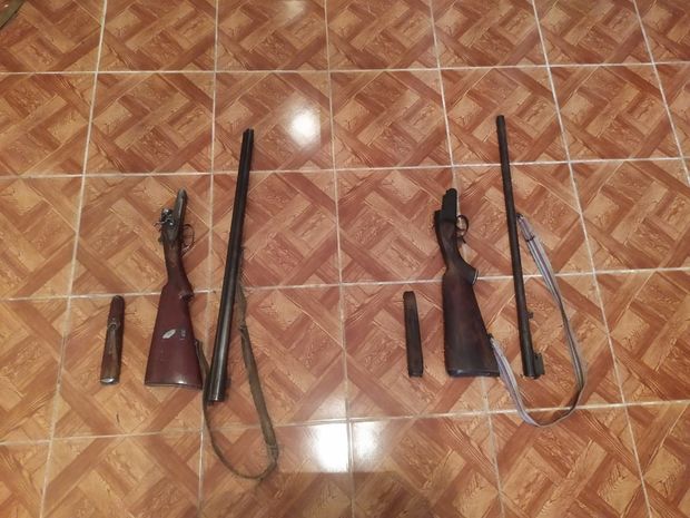 Zaqatala sakinlərindən odlu silahlar götürüldü - FOTO