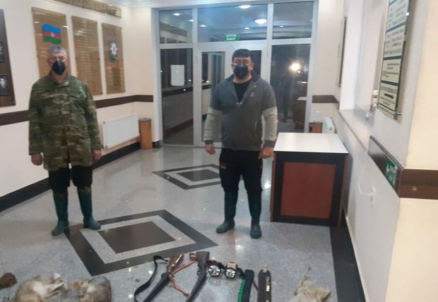 Oğuzda qanunsuz ov edənlər saxlanılıb