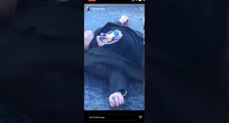 Polis canlı yayımda vətəndaşı güllələdi – 18+ VİDEO