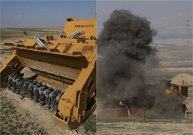 Türkiyədən Azərbaycana göndərilən minatəmizləyənlər uğurla sınaqdan keçib - FOTO