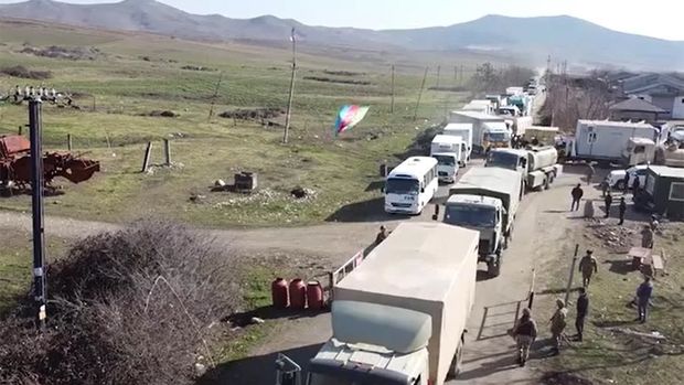 Şuşanın infrastrukturunu bərpa etmək üçün inşaat materialları göndərildi - VİDEO