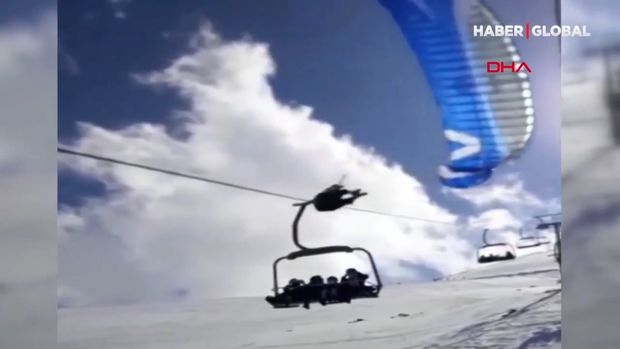 Paraşütçü kabin liftə çırpıldı – ANBAAN VİDEO