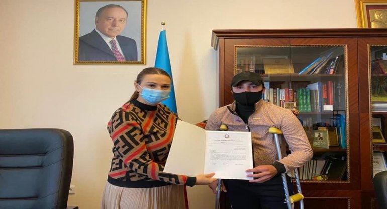 Qənirə Paşayeva Vətən Müharibəsinin bir qrup qazisi ilə görüşüb