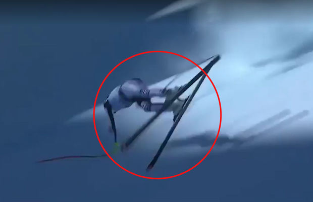 Горнолыжник упал на скорости 150 километров в час на чемпионате мира - ВИДЕО