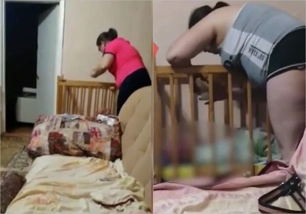 Ana körpəni vəhşicəsinə döyüb xəstəxanalıq etdi - VİDEO