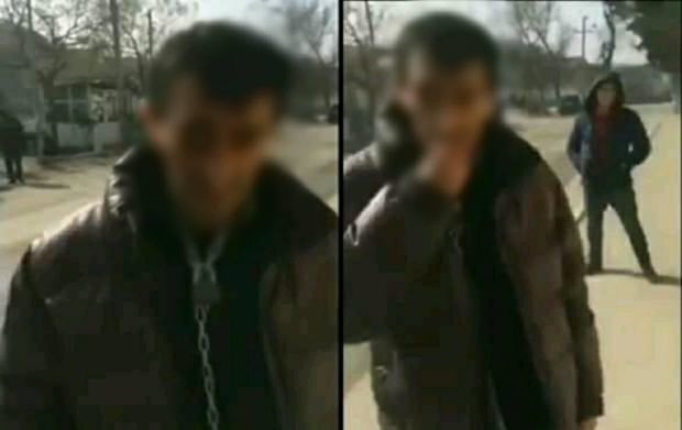 В Баку владелец магазина, приковавший душевнобольного цепью к столбу, привлечен к ответственности - ВИДЕО
