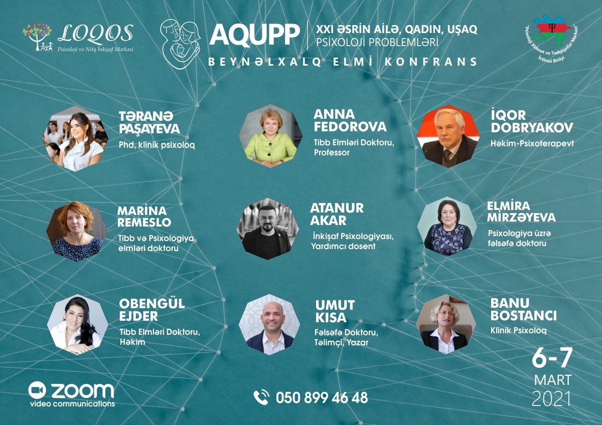 “21-ci əsrin Ailə Qadın və Uşaq Psixoloji Problemləri” mövzusunda beynəlxalq elmi konfrans keçiriləcək