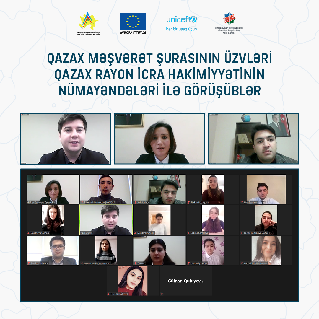 Gənclərin Məşvərət Şuralarının üzvləri rayon İcra Hakimiyyətləri ilə yeni layihələrlə bağlı fikir mübadiləsi apardılar
