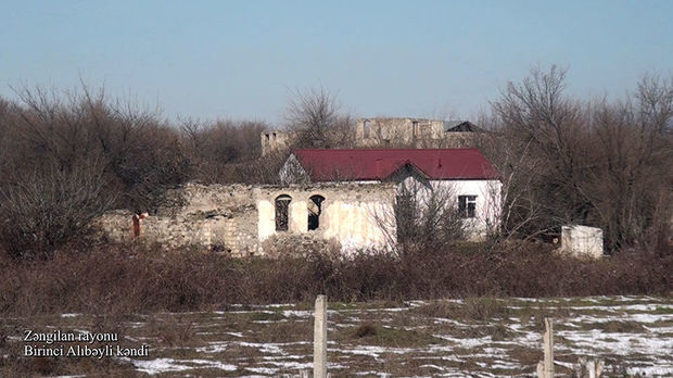 Кадры из села Биринджи Алыбейли Зангиланского района - ВИДЕО