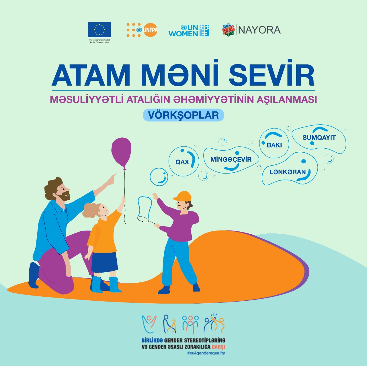 Bakı, Mingəçevir, Lənkəran, Sumqayıt şəhərlərində və Qax rayonunda yaşayan gənc ataların diqqətinə!