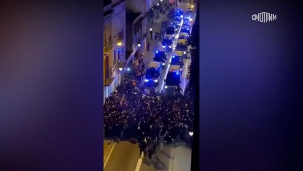 İspaniyada etirazlar davam edir – VİDEO