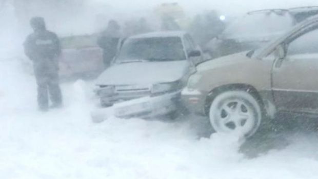 Rusiyada çovğun dəhşətli mənzərə yaratdı - VİDEO