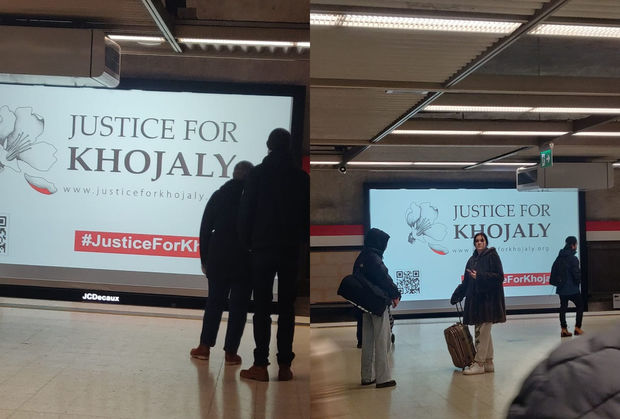 Finlandiyada Xocalı soyqırımı ilə bağlı elektron lövhə quraşdırılıb - FOTO