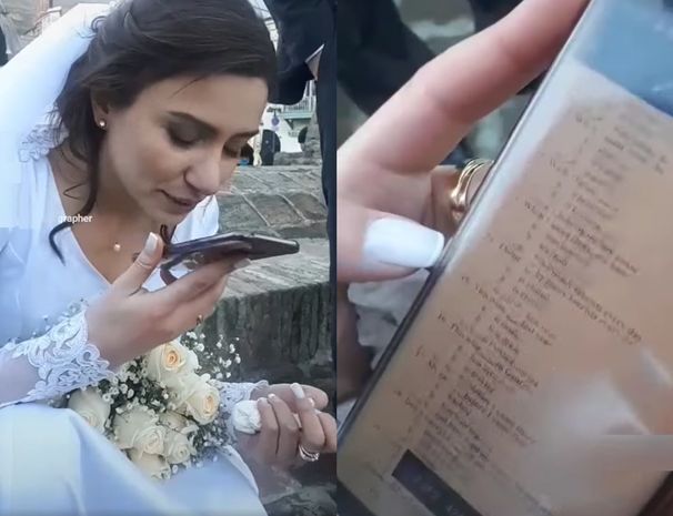 Gəlin toy günü magistraturaya imtahan verdi - VİDEO