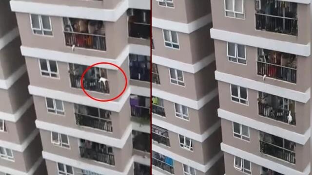 Azyaşlı 12-ci mərtəbədən yıxıldı - ANBAAN VİDEO