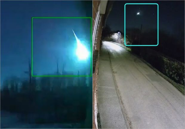 Nəhəng meteoritin düşmə anı görüntüləndi - VİDEO