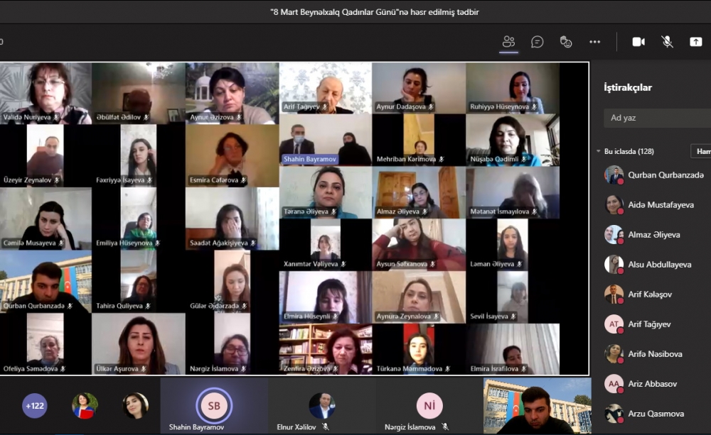 Mingəçevir Dövlət Universitetində Beynəlxalq Qadınlar Gününə həsr olunmuş tədbir keçirilib