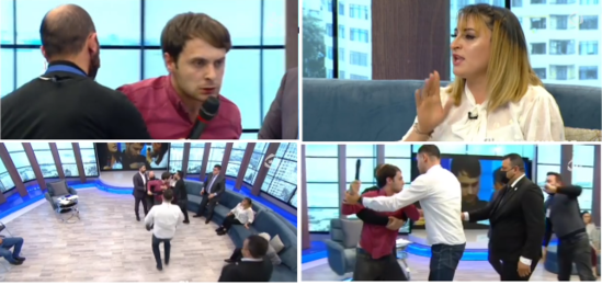 Azərbaycan efirində BİABIRÇILIQ: Ər arvadına HÜCUM ETDİ - VİDEO