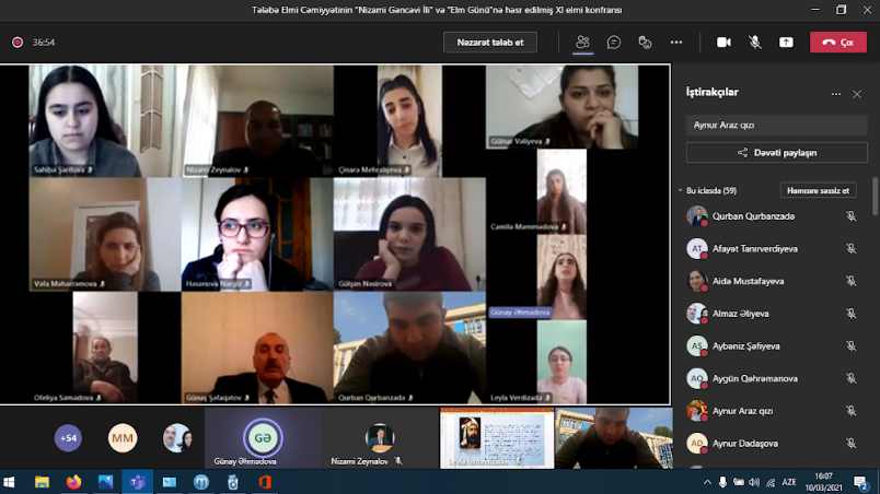 Mingəçevir Dövlət Universitetinin Tələbə Elmi Cəmiyyətinin Xl elmi konfransı keçirilib