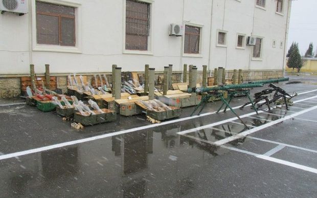 Füzulidə düşmənin silah-sursatı aşkar edildi - FOTO/VİDEO