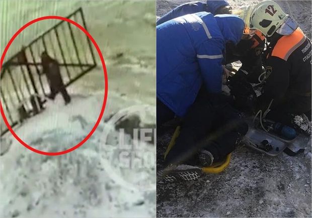 Avtomatik darvazaya sıxışan uşaq komaya düşdü - VİDEO