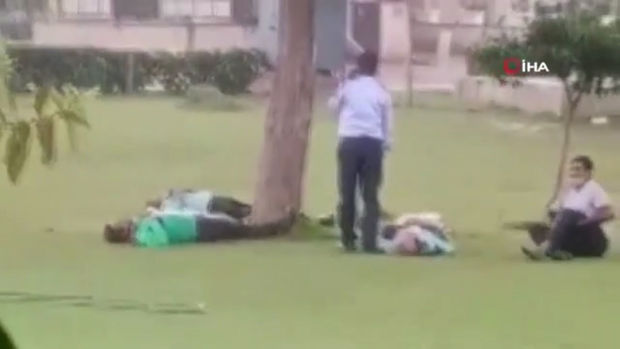 Ağacın altında gözləyən dörd nəfəri ildırım vurdu - ANBAAN VİDEO