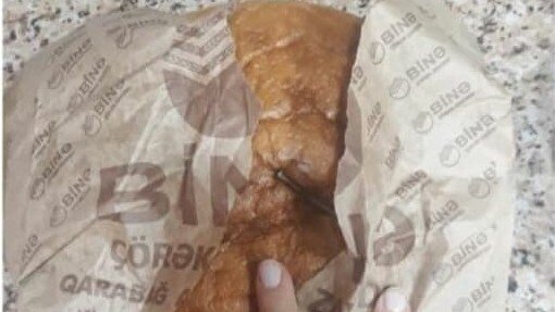 Mağazada satılan çörəkdə mismar aşkarlandı - FOTO