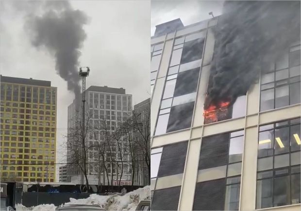 Moskvada biznes mərkəzində yanğın – VİDEO