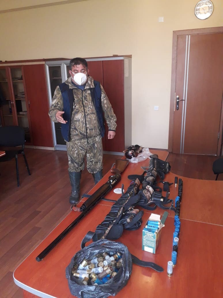 Samuxda qanunsuz ov edən şəxs saxlanılıb-FOTO
