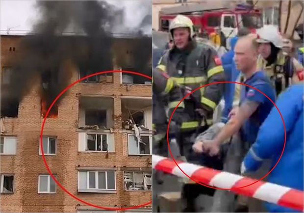 Rusiyada yaşayış binasında dəhşətli partlayış: Ölənlər var - VİDEO