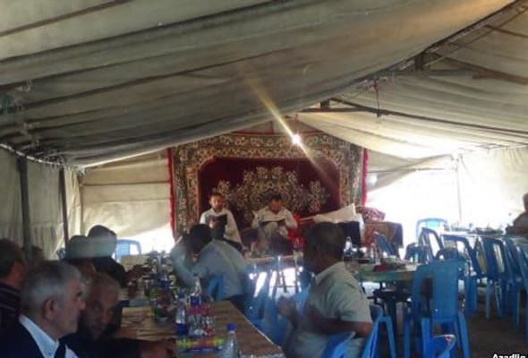 Goranboyda yas mərasimi keçirmək istəyən şəxslər saxlanılıb -FOTO