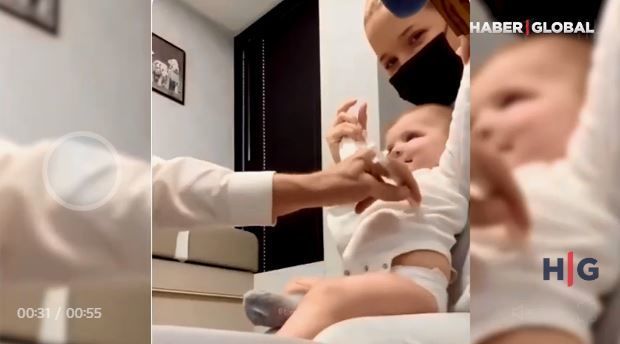 Həkim körpəni ağlatmadan iynə vurmanın üsulunu göstərdi – VİDEO