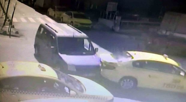 Türkiyədə dörd taksinin zərər gördüyü qəzadan - ANBAAN VİDEO