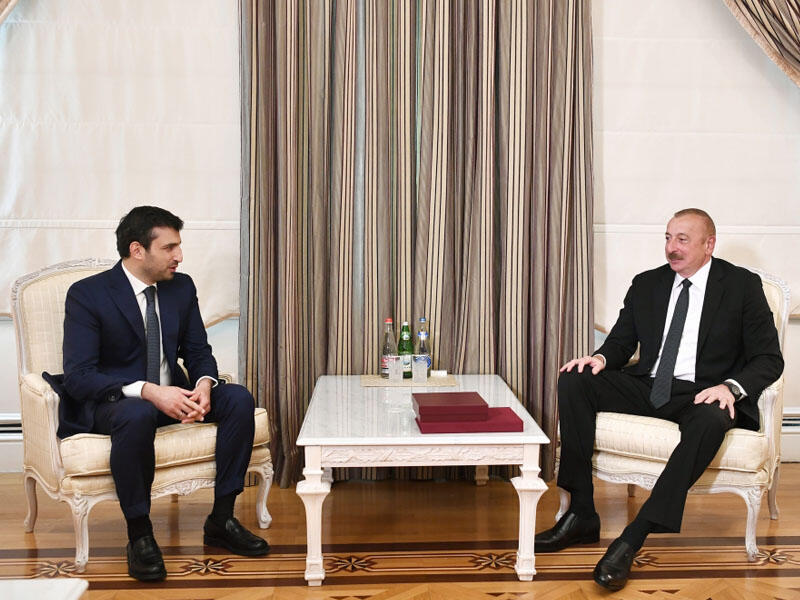 Prezident İlham Əliyev Selçuk Bayraktarı və Haluk Görgünü qəbul edib - FOTO