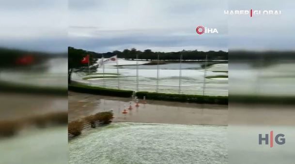 Antalya bir anda ağ örpəyə büründü - FOTO/VİDEO
