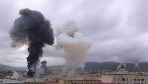 Обнаруженная в окрестностях Шуши ракета 