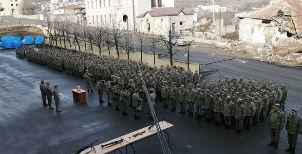 Şuşada xidmətini yekunlaşdıran hərbçilər tərxis olunur - RƏSMİ