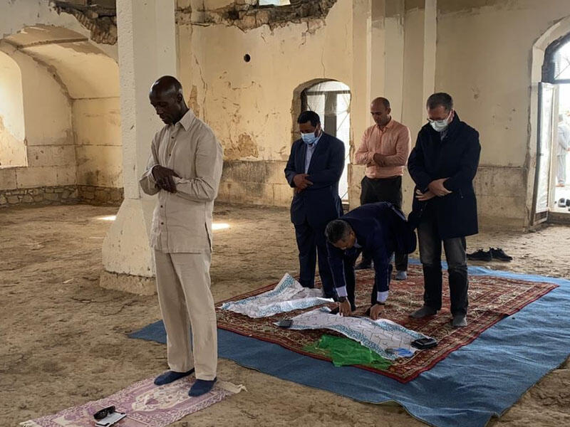 İƏT nümayəndələri Ağdam məscidində namaz qılıblar - FOTO