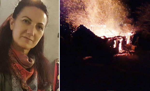 Atasını yanan evdə sandı, ürəyi partladı - FOTO