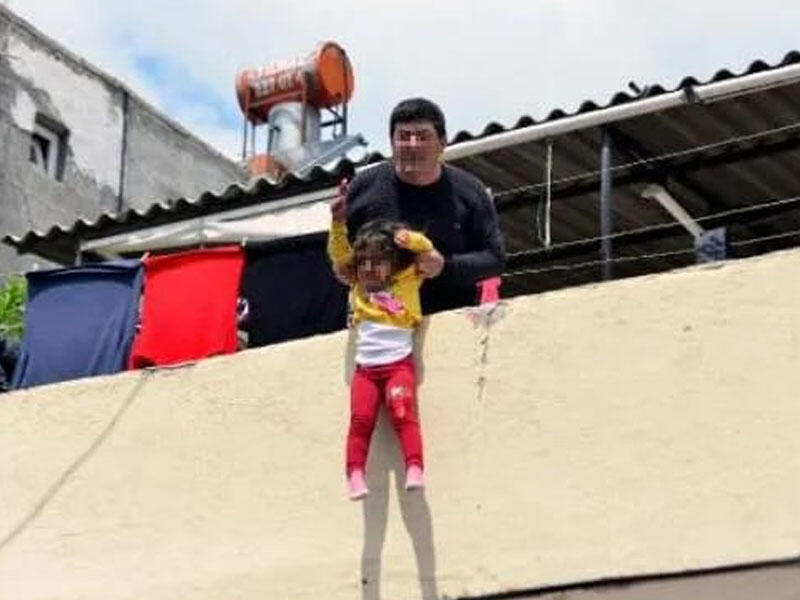 Ata qızına dəhşət yaşatdı - VİDEO - FOTO