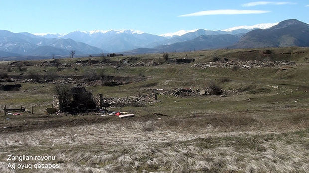 Кадры из поселка Аг оюг Зангиланского района - ВИДЕО