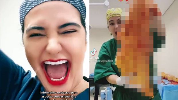 Plastik cərrahın ağlasığmaz əyləncəsi başına bəla oldu - VİDEO